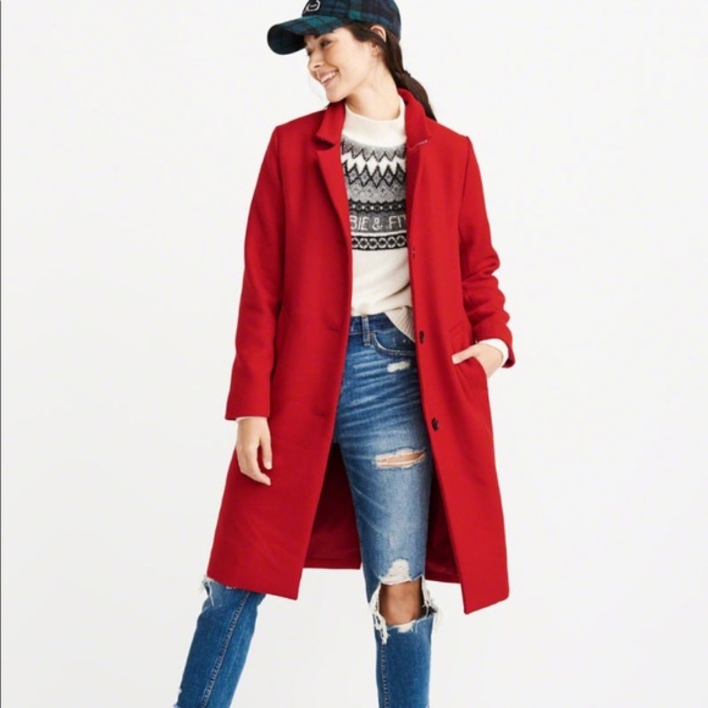 Wool-Blend Dad Coat